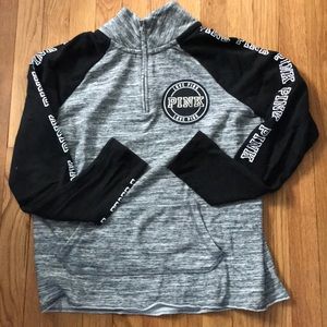 Gray quarter zip sweatshirt